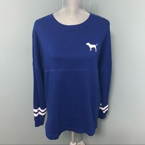 PINK VICTORIA’S SECRET women’s size small blue long sleeve shirt casual